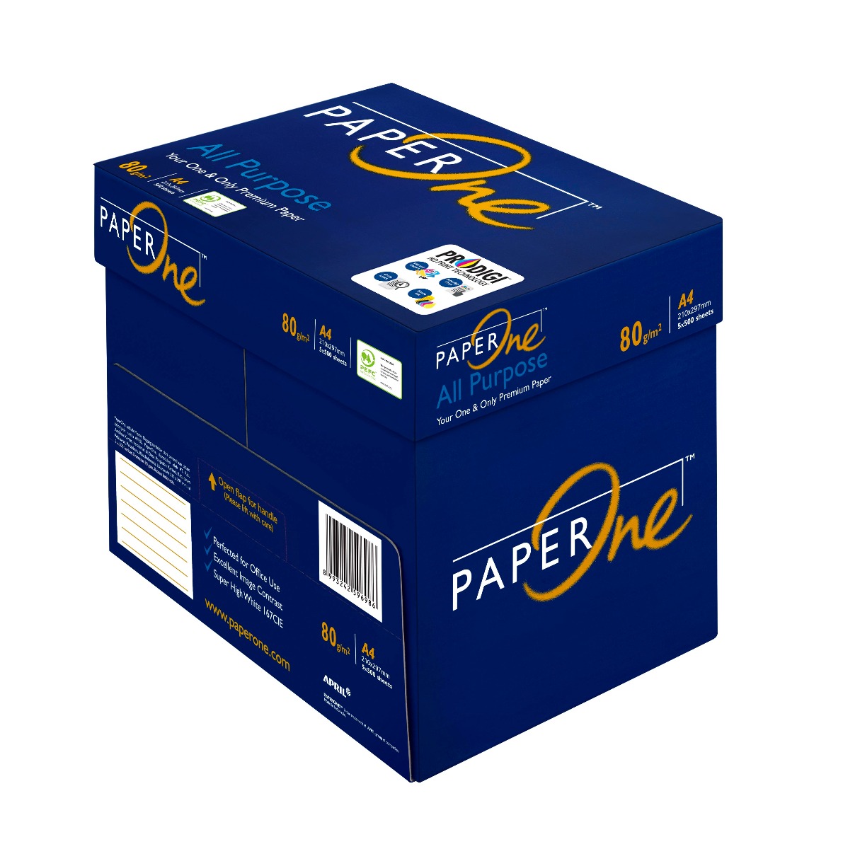 Paper One PaperOne All Purpose Printing Photo Copy Paper A4 80gsm White 500 Pages in a Ream - Image 3