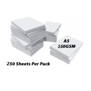 Printing / Photocopy Paper, A5 160gsm, White, 250 Sheets in a Ream