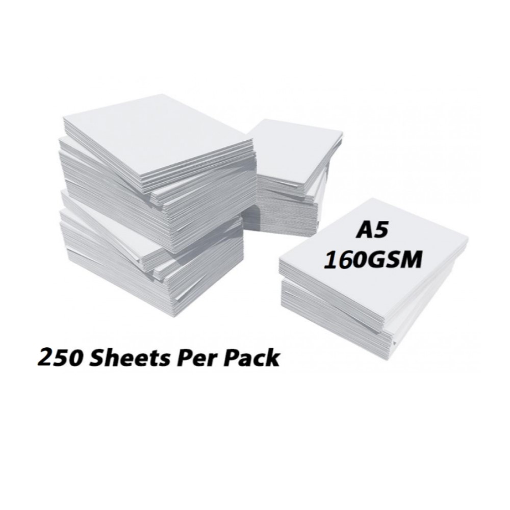 Printing / Photocopy Paper, A5 160gsm, White, 250 Sheets in a Ream