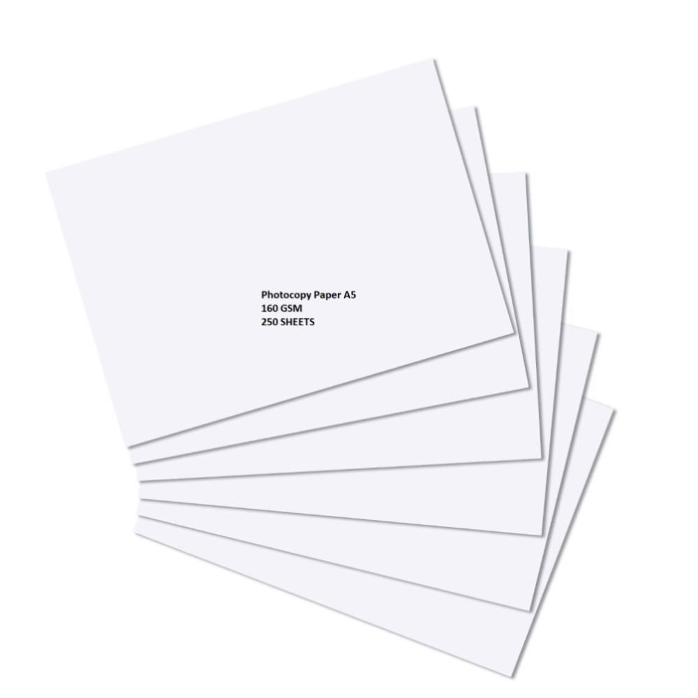 Printing / Photocopy Paper, A5 160gsm, White, 250 Sheets in a Ream - Image 2