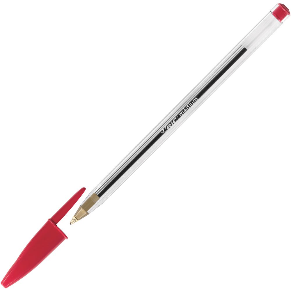 BIC Cristal Original Ballpoint Pen Medium Point 1.0mm - Red - Image 2