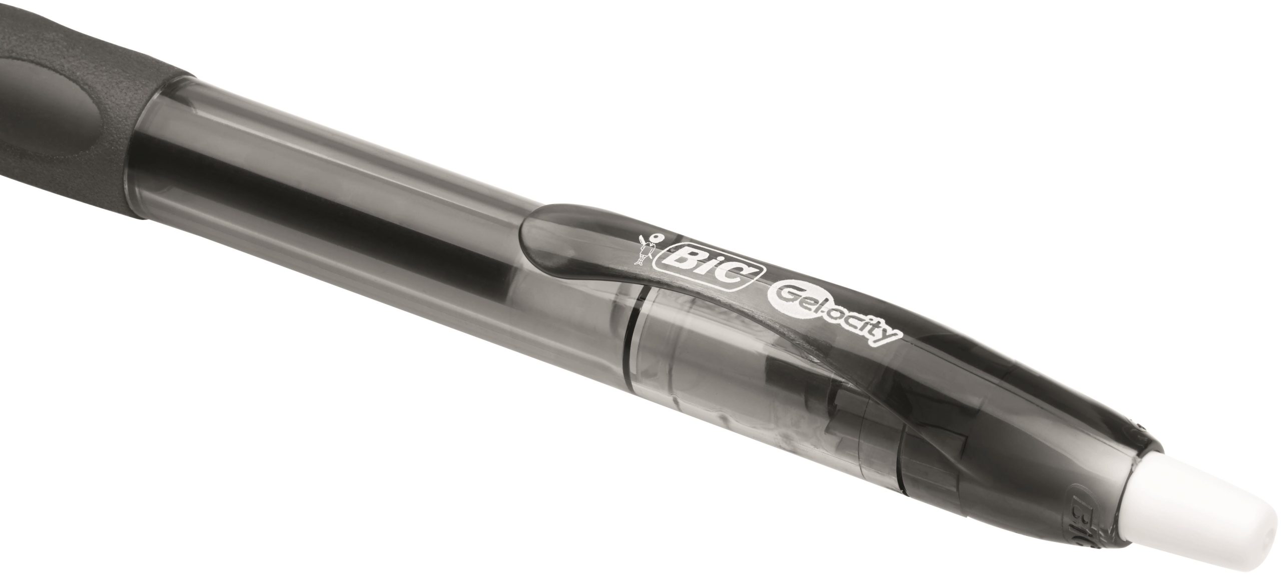BIC Gelocity Gel Ink Pen 0.7 mm, Black, Retractable - Image 3