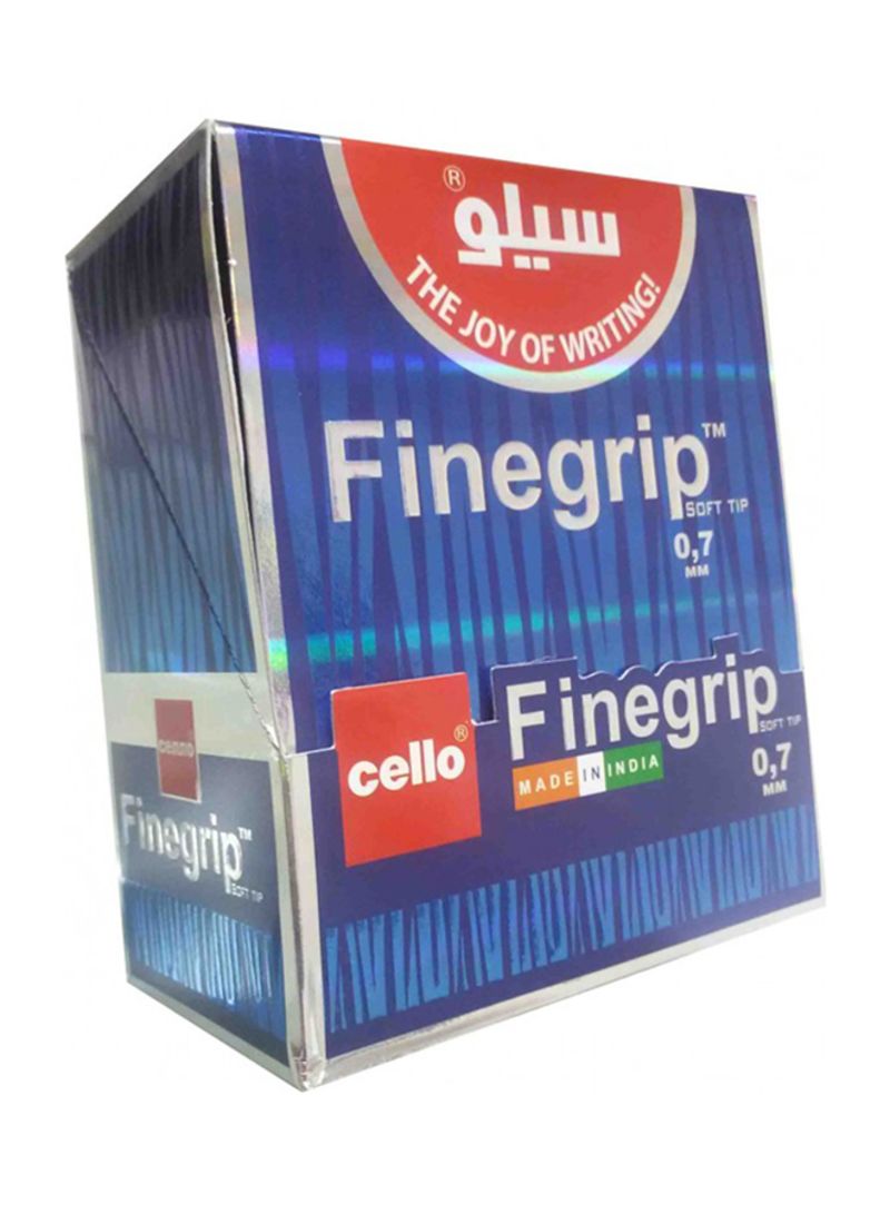 Cello Finegrip Ball Point Pen, Fine Writing 0.7 mm, Black - Image 4