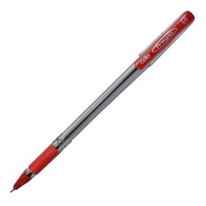 Cello Finegrip Ball Point Pen, Fine Writing 0.7 mm, Red