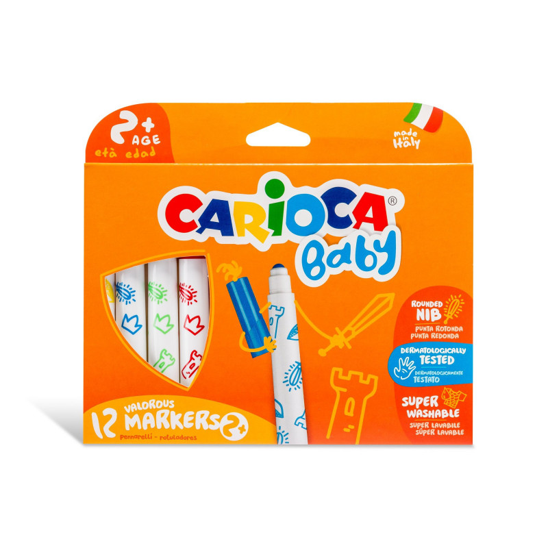 Carioca Baby Marker for 2 Plus Years 12 Pieces in a Pack