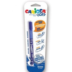 Carioca Oops Erasable Pen Blister 1PC Blue