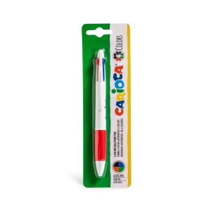Carioca 4 Color Ball Pen Blister 1PC