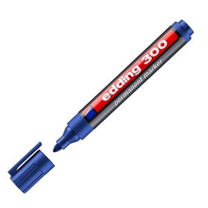 edding E-300 Permanent Marker, Blue, Bullet Nib