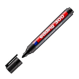 edding E-300 Permanent Marker, Black, Bullet Nib