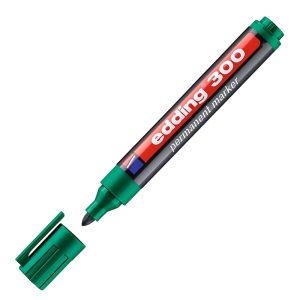 edding E-300 Permanent Marker, Green, Bullet Nib