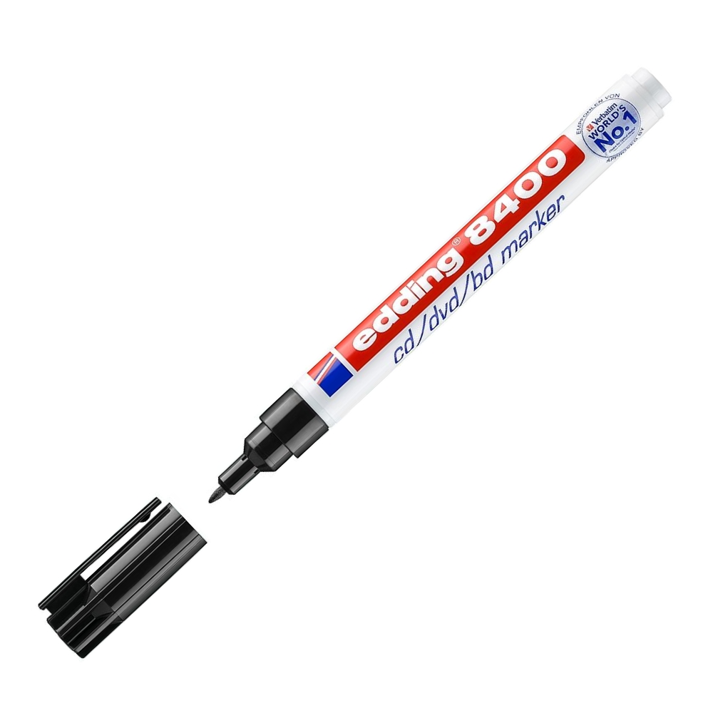 edding E-8400 CD/DVD Marker Black