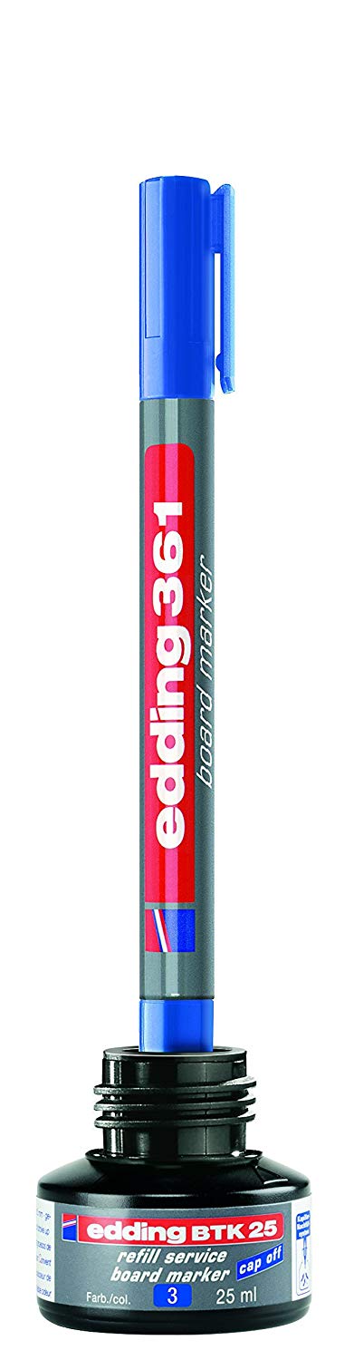 edding E-361/4 White Board Marker Bullet Nib Wallet of 4 Colours - Image 3