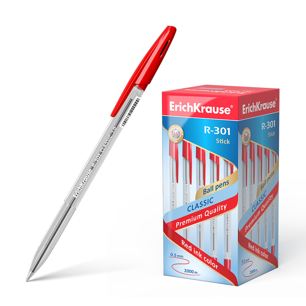 ErichKrause R-301 Classic Stick 1.0mm Red - Image 2