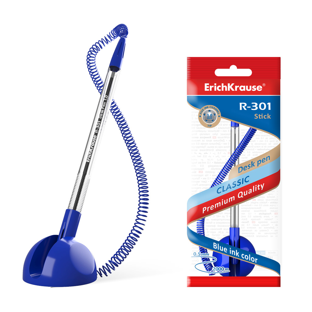 ErichKrause R-301 Desk Pen 1.0mm Blue