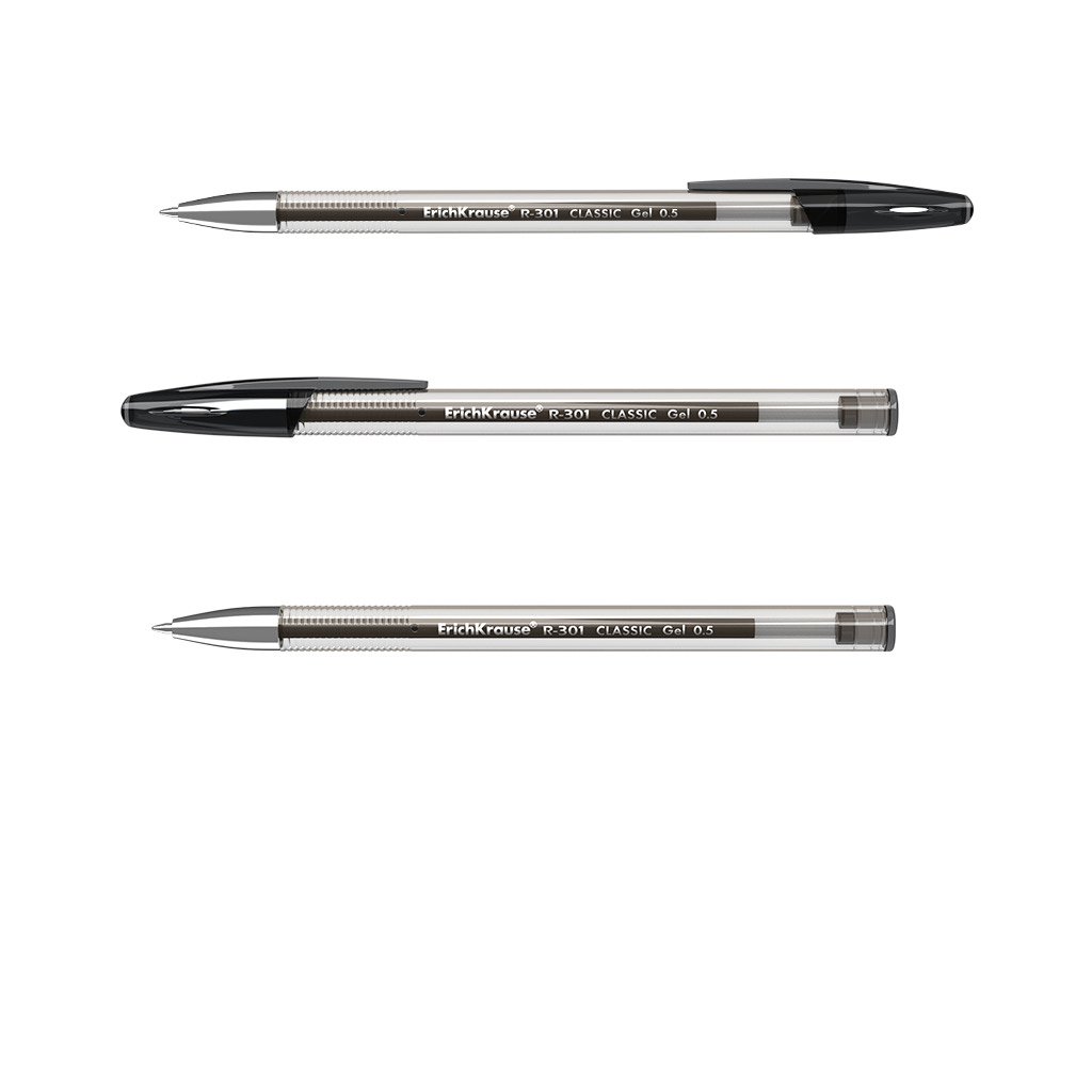 ErichKrause R-301 Classic Gel Stick 0.5mm Black
