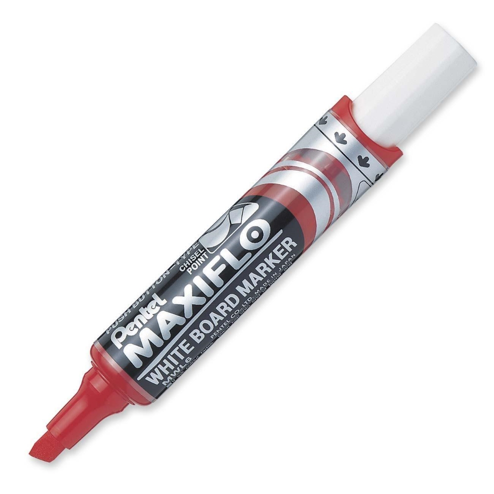 Pentel MWL6-B Whiteboard Marker Red
