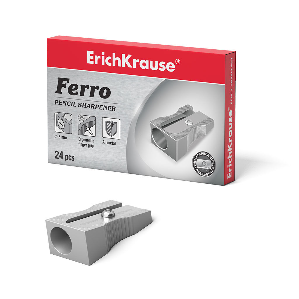 ErichKrause Ferro Metal sharpener 1 hole - Image 2