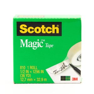 3M 810 Scotch Magic Tape 1/2'X36YARDS