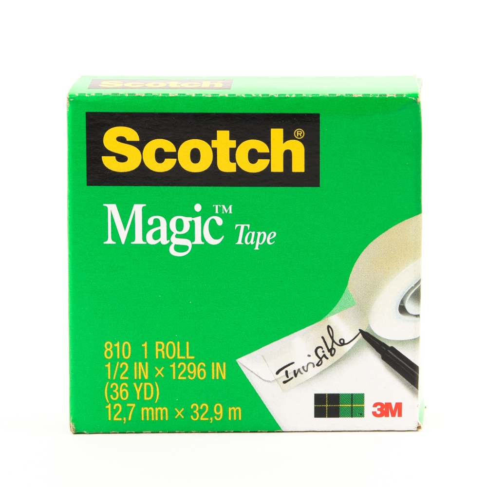 3M 810 Scotch Magic Tape 1/2'X36YARDS