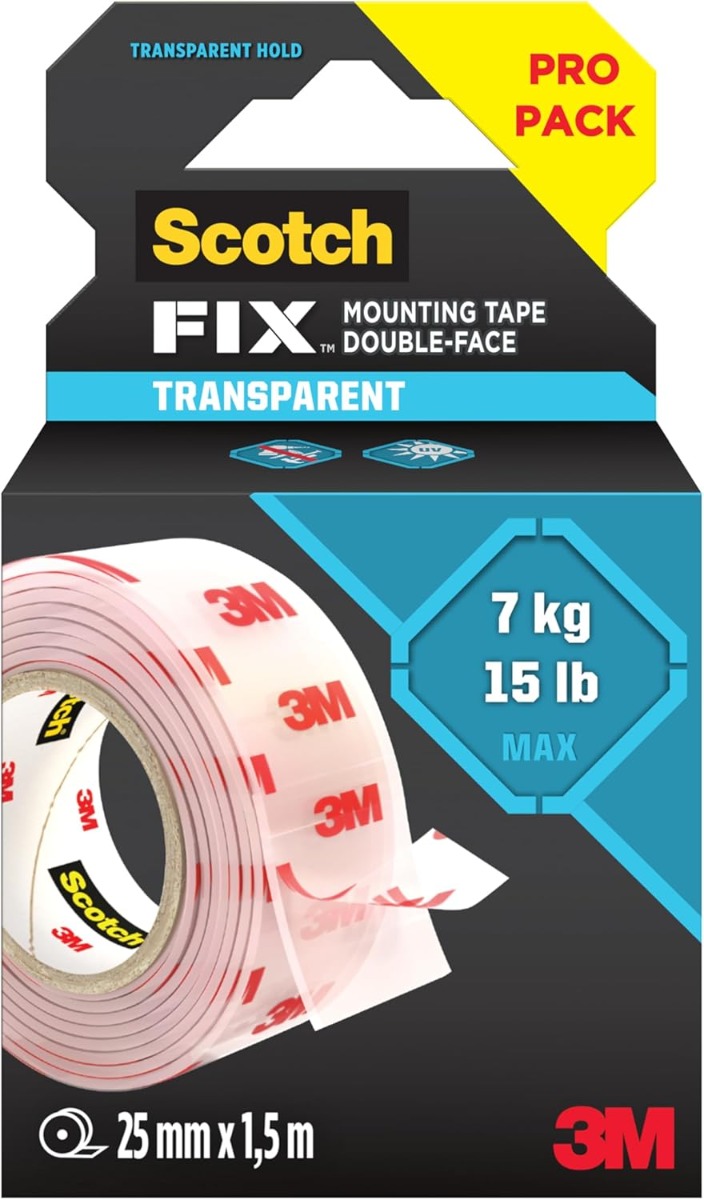 3M 401H Scotch Clear Mounting Tape Heavy Duty (Double Sided) - Image 2