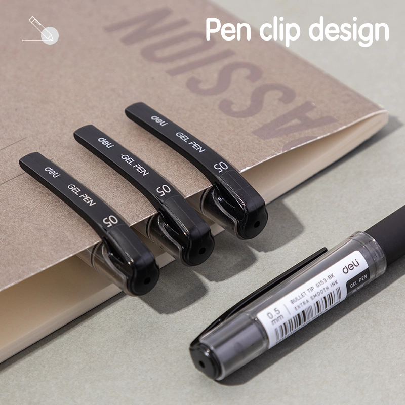 deli EG153-BK Office Gel Pen - Image 4