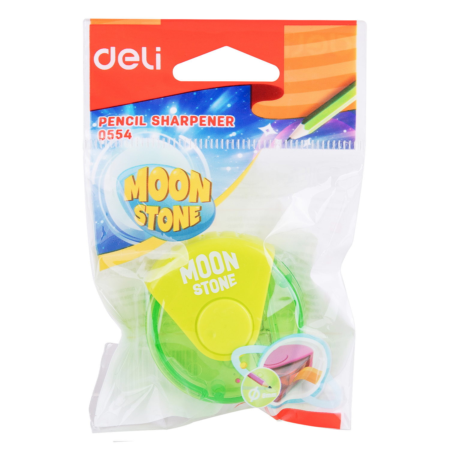 deli E0554 Pencil Sharpener, 1-hole w/canister, Assorted Colors - Image 4
