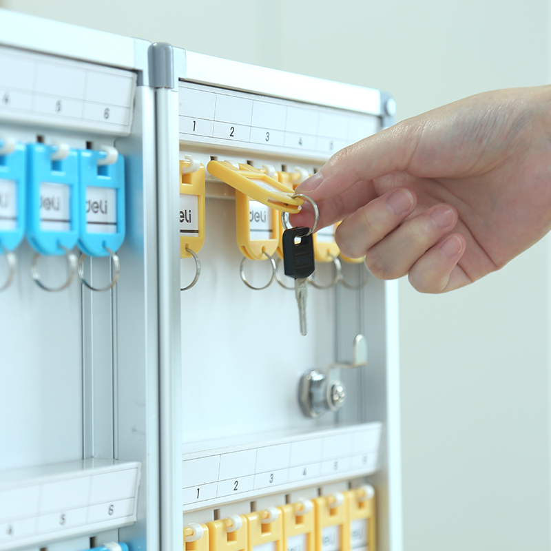 deli 50800 Key Cabinet, 216*63*326mm; 24-bit keyhole, Silver - Image 4