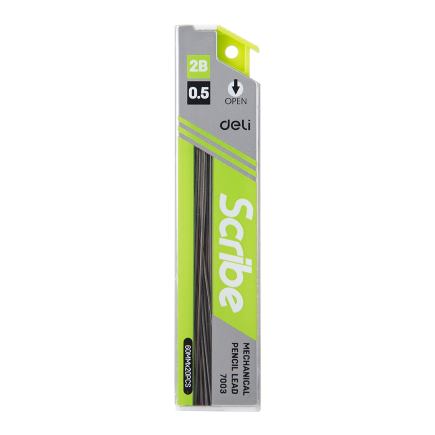 deli E7003 Mechanical Pencil Leads, 0.5mm, 2B, 60mm, Assorted Colors - Image 4
