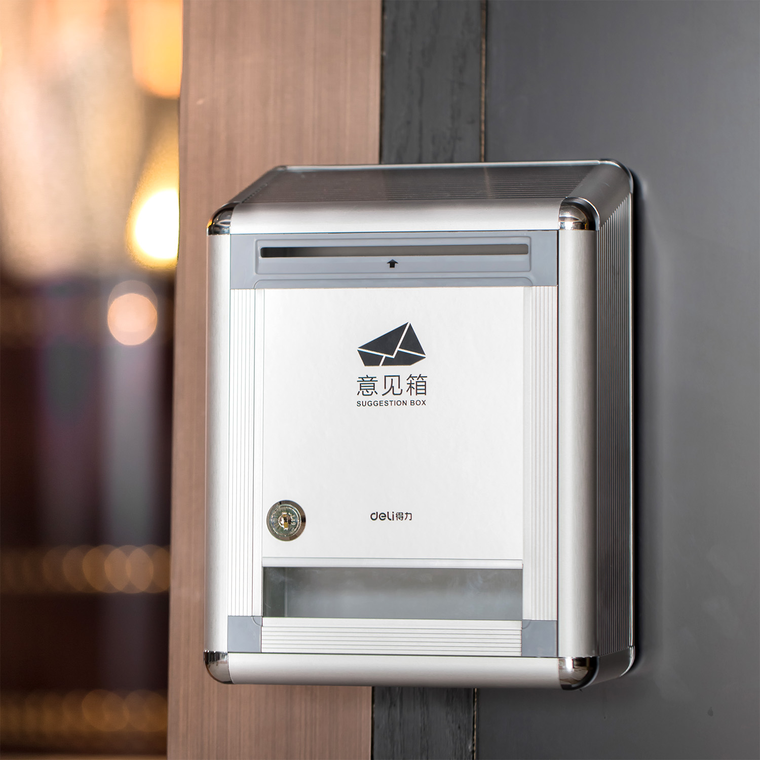 deli 50804 Key Cabinet / Suggestion Box, 220*120*290mm - Image 4