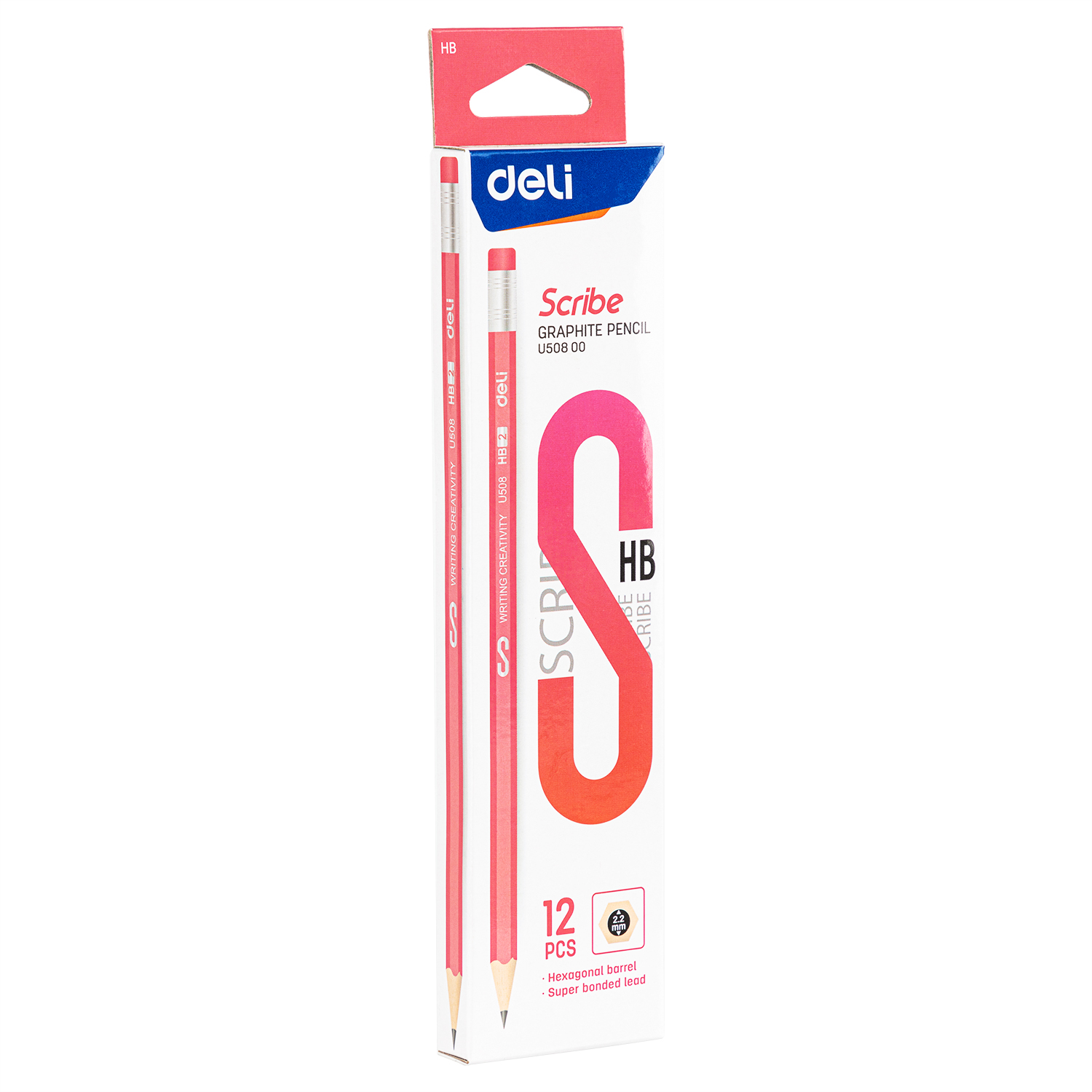 deli EU50800 Graphite Pencil, HB, Assorted Colors - Image 4