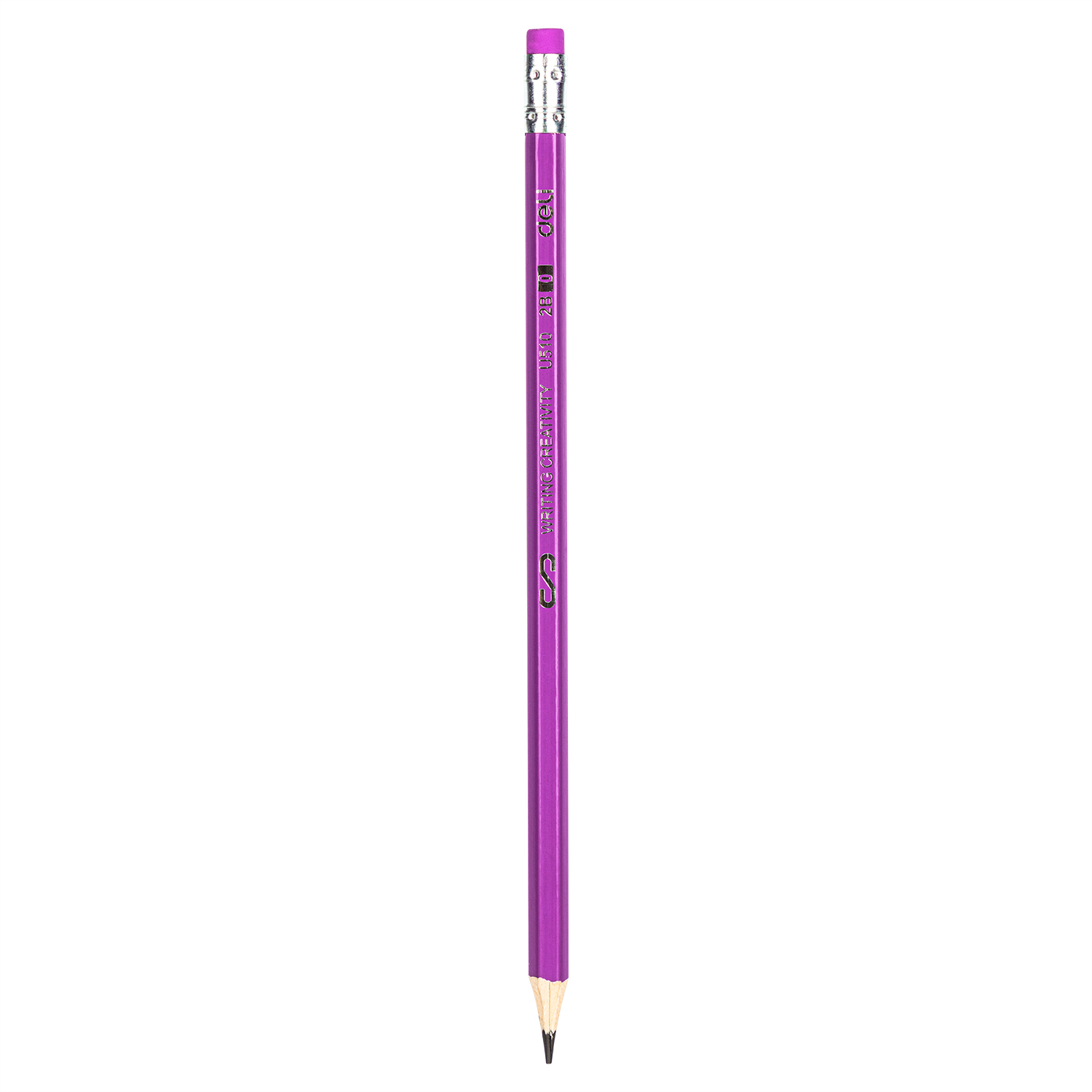 deli EU51000 Graphite Pencil, 2B, Assorted Colors - Image 4