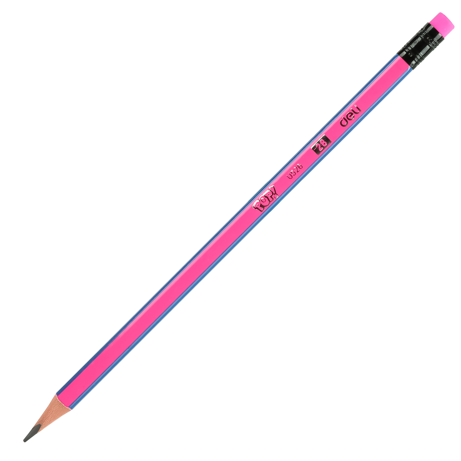 deli EU52606 Graphite Pencil, 2B, Assorted Colors - Image 4