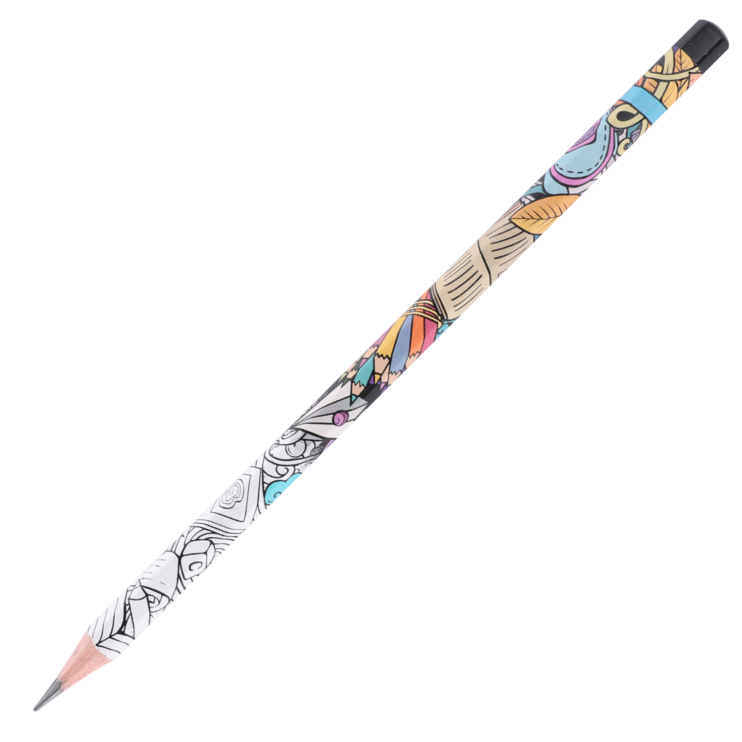 deli EU53300 Graphite Pencil, 2B, Assorted Colors - Image 4