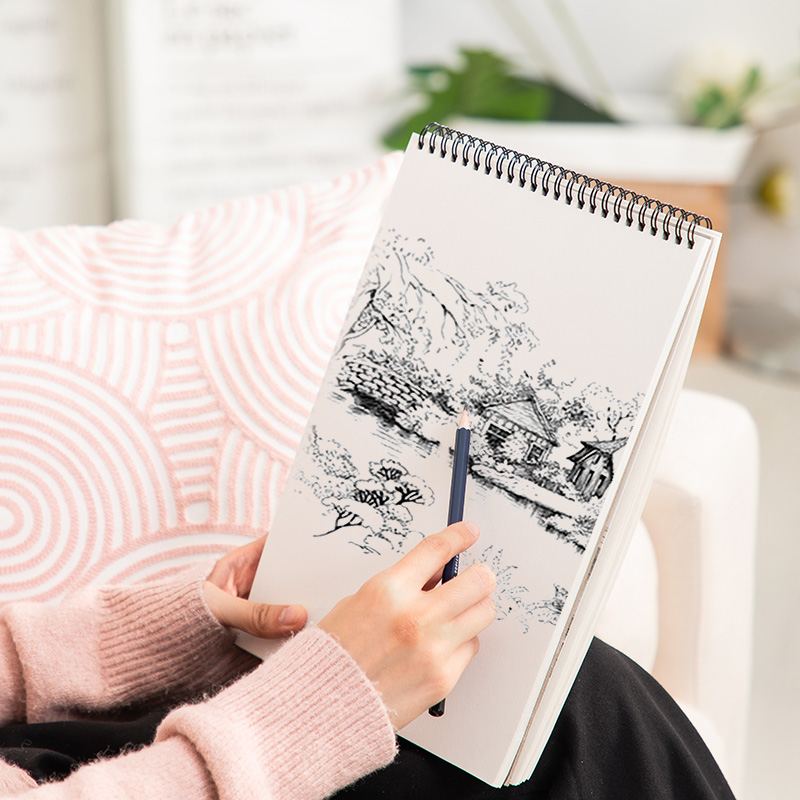 deli 73633 Sketch Book, 8k, Assorted Colors - Image 4