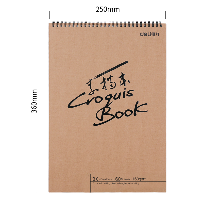 deli 73635 Sketch Book, 8K, Assorted Colors - Image 4