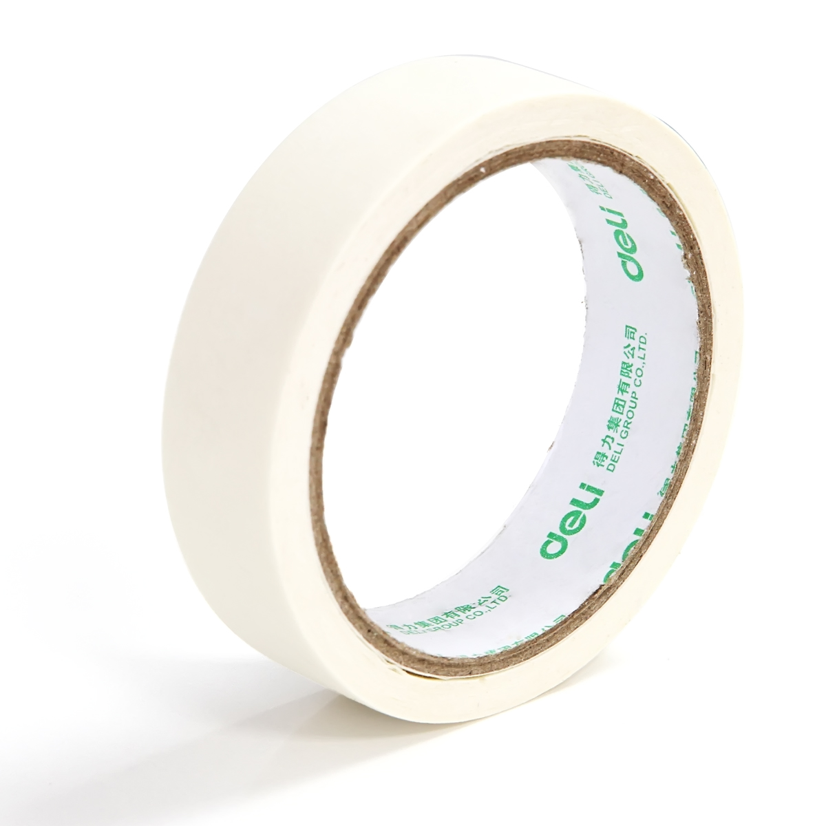 deli 30670 Masking Tape, 24mm*20y*145um(6rolls/tube), Yellow - Image 4