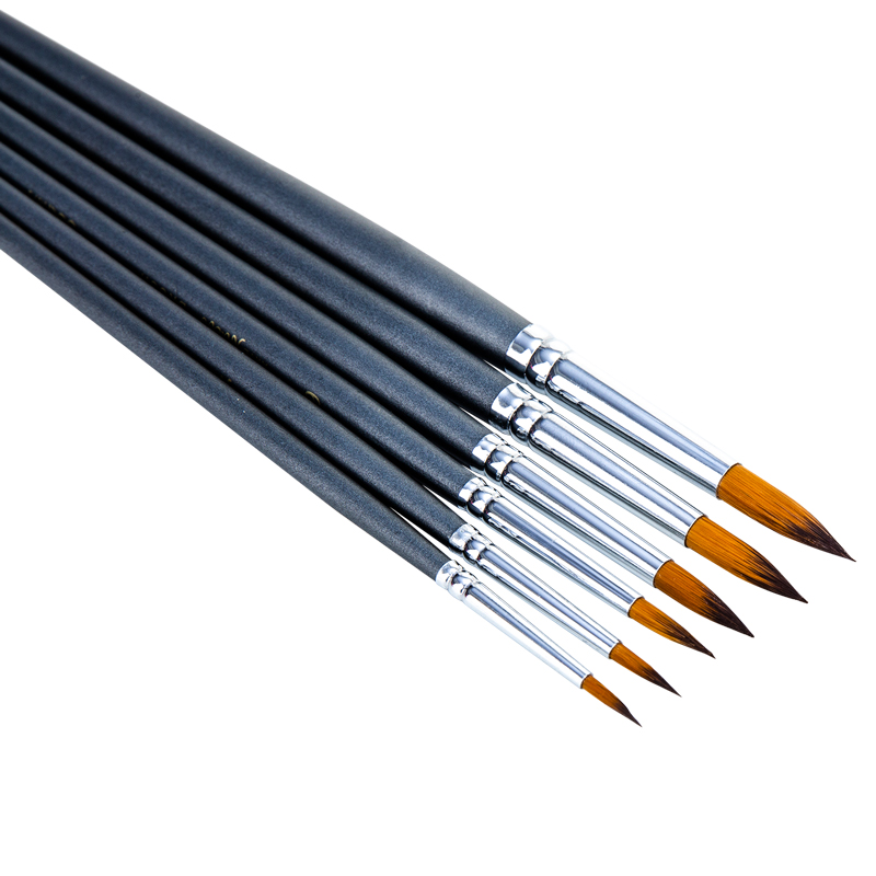 deli 73892 Brush Set, Round head nylon wool, Grey - Image 4