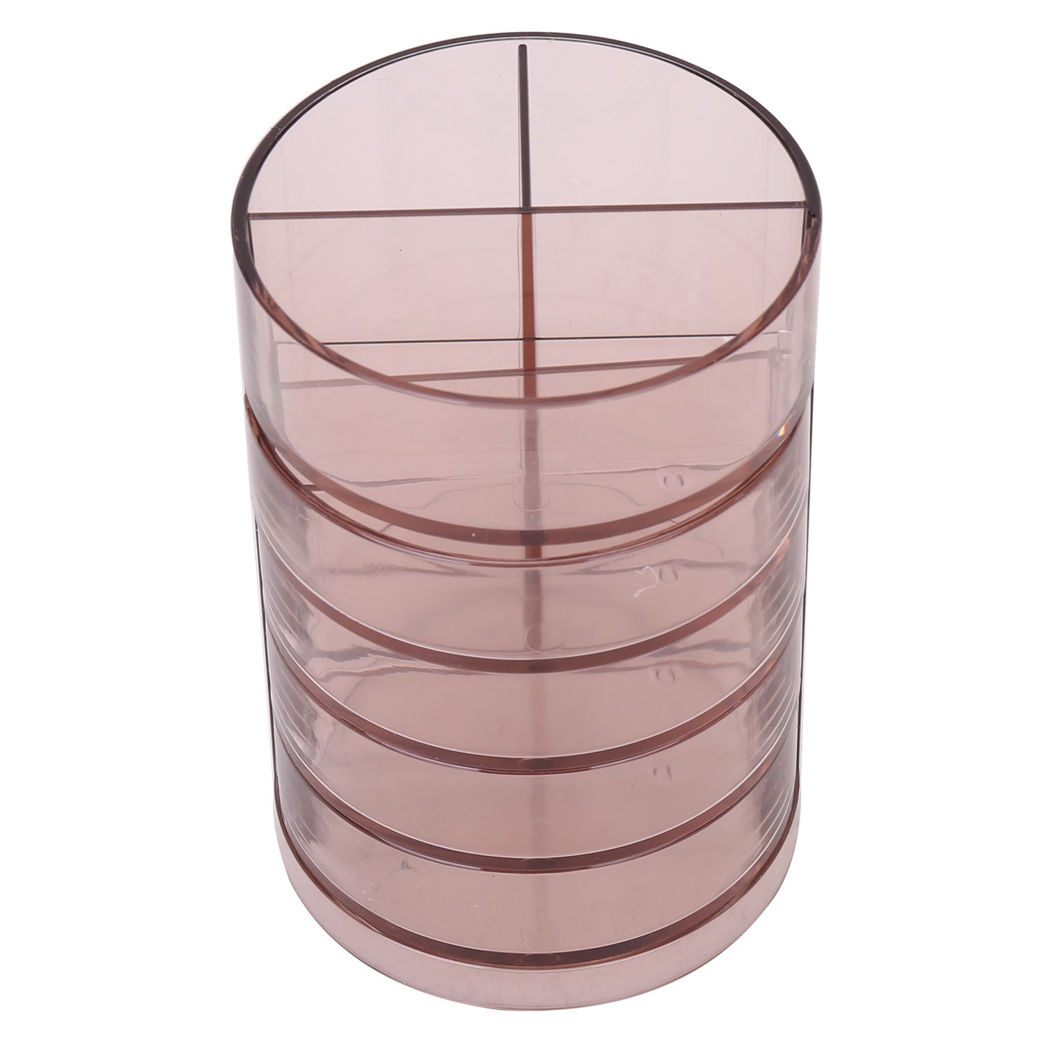 deli E906 Pen Holder, φ90×135mm, Brown - Image 4