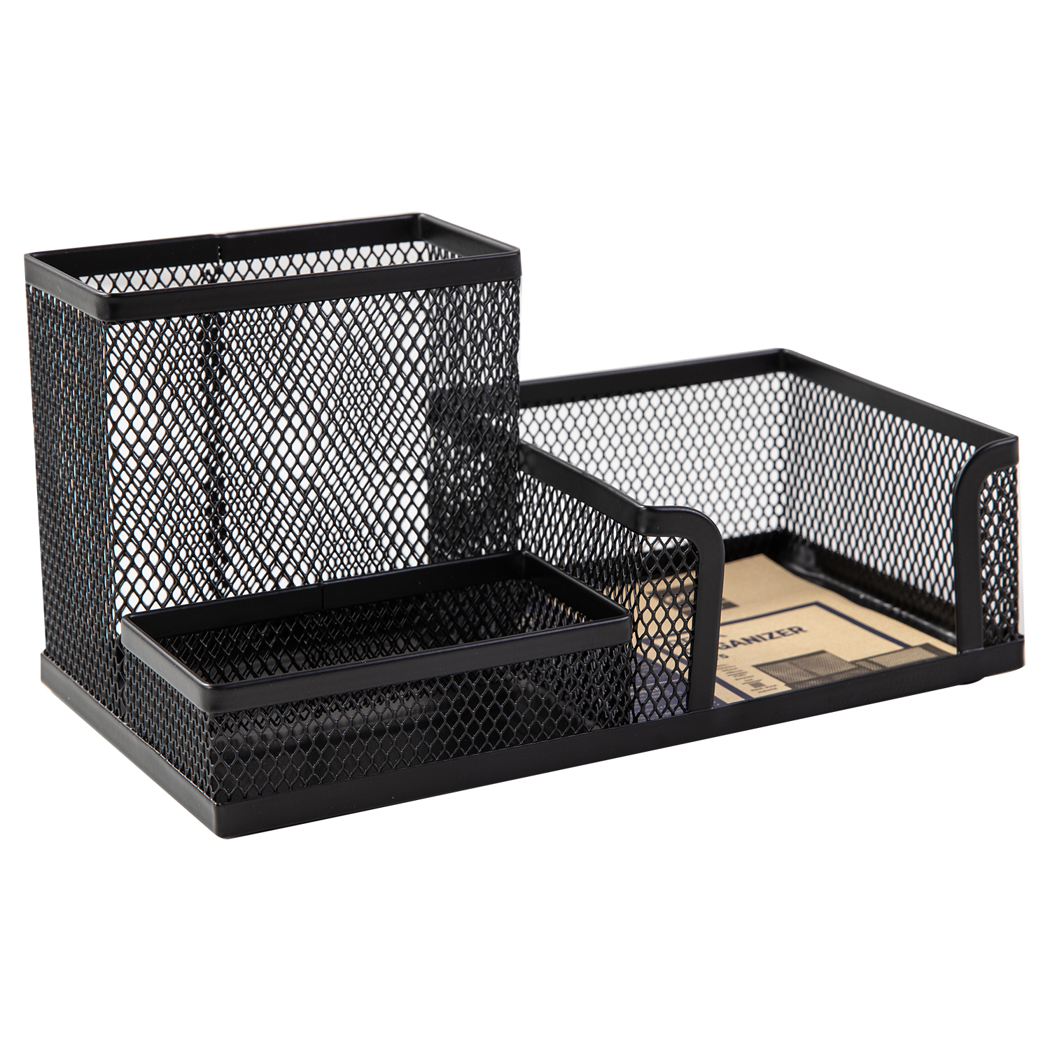 deli E9175 Desk Organizer, 215×75×53mm, Black - Image 4