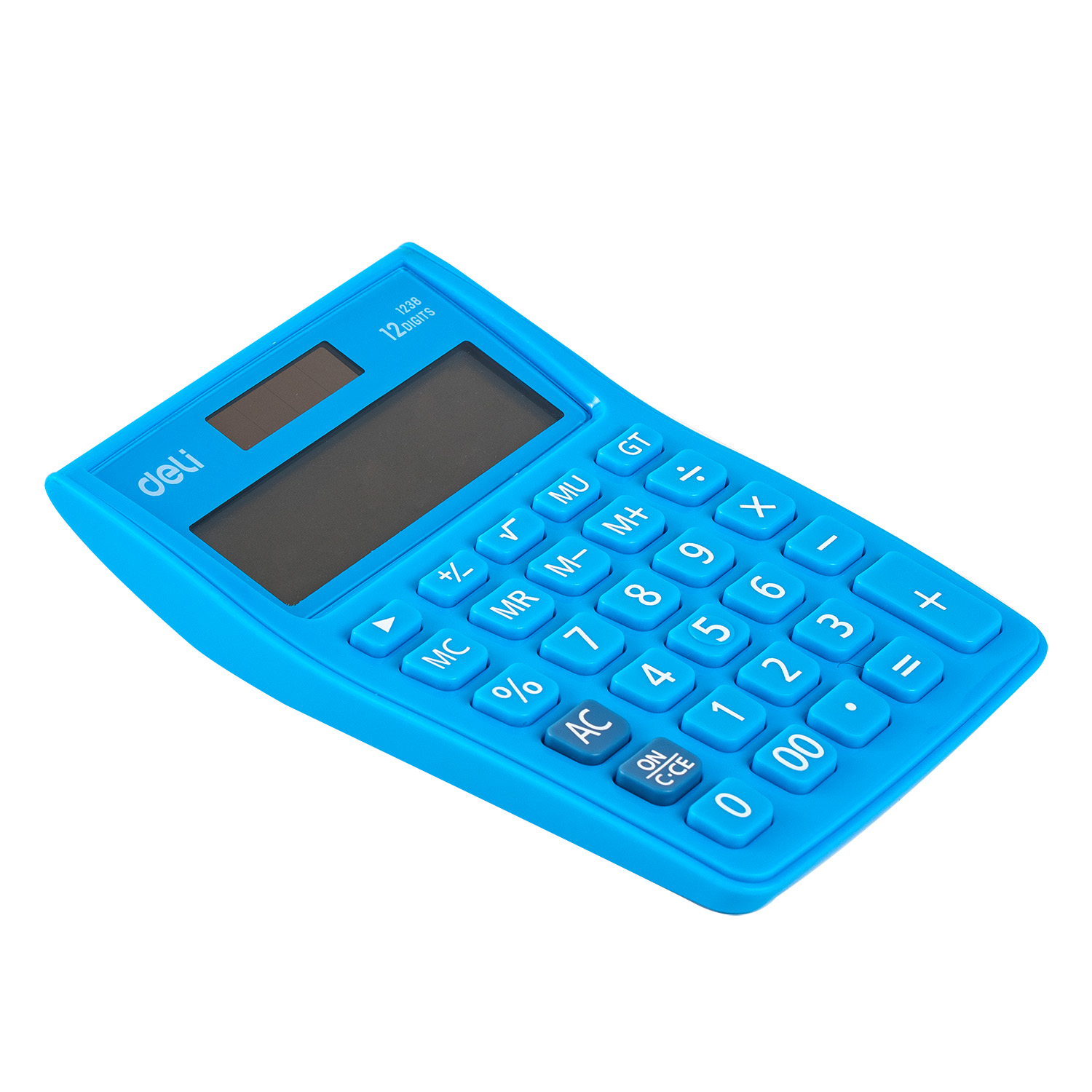 deli E1238 Desktop Calculator, Plastic-12 digits, Blue - Image 4