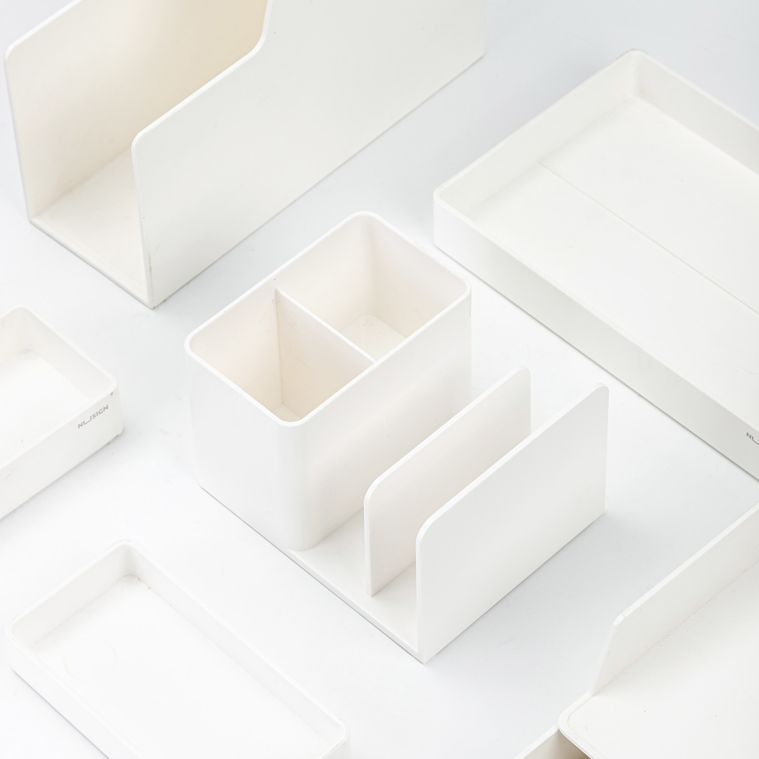 deli ENS950 Desk Organizer Set, 120*155*96mm, White - Image 4