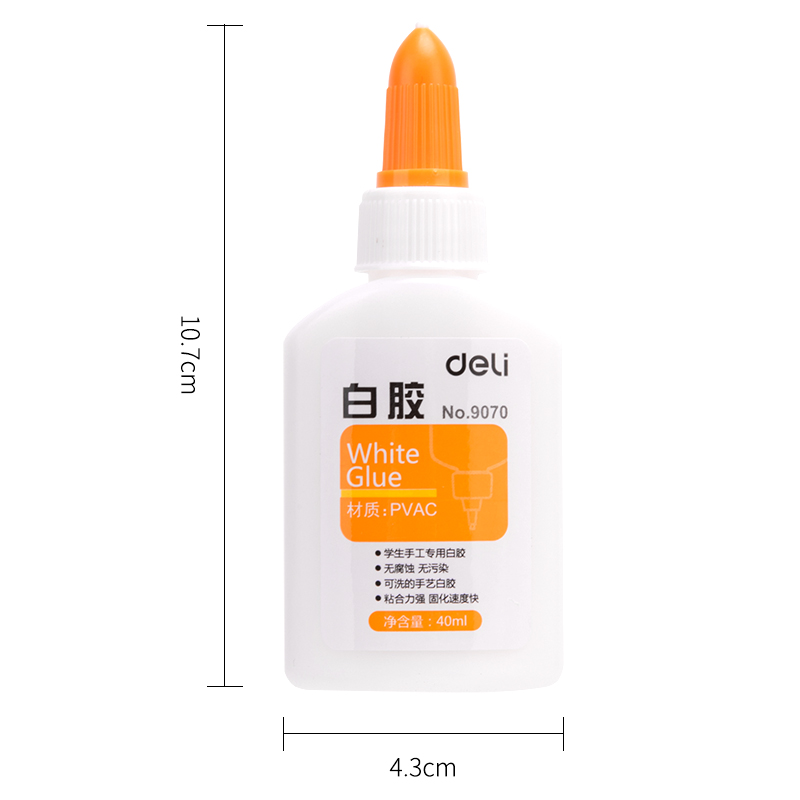 deli 9070 White Glue, 40ml, Assorted Colors - Image 4