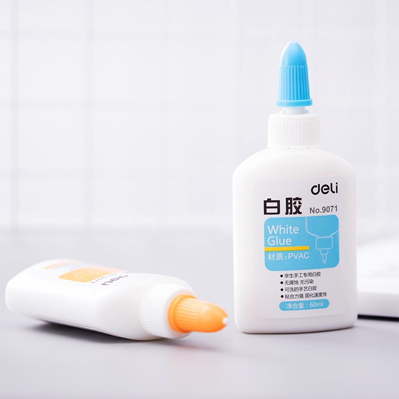 deli 9071 White Glue, 60ml, Assorted Colors - Image 4