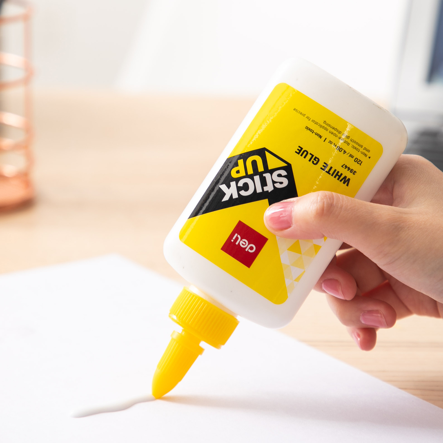 deli E39446 White glue, 80ML, White - Image 4