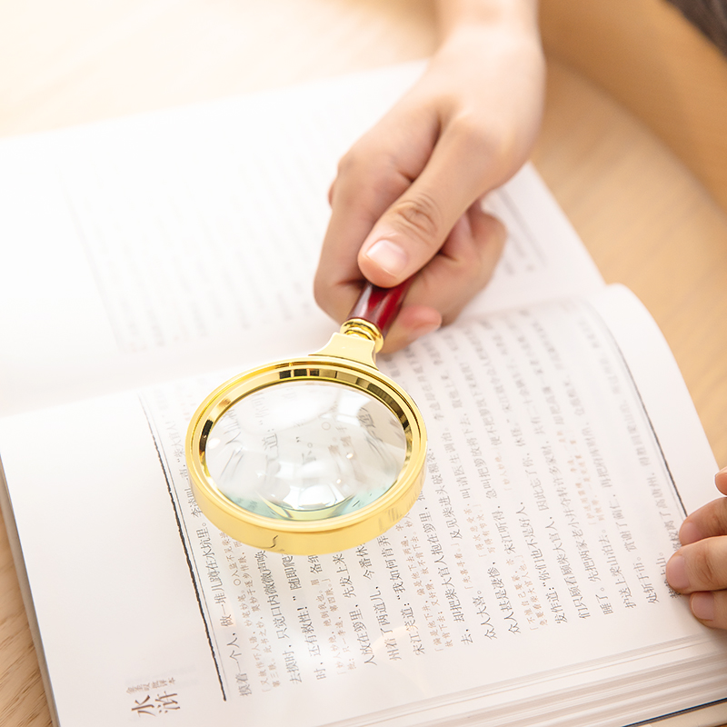 deli 9096 Magnifier, 4times,55.5mm, Golden - Image 4