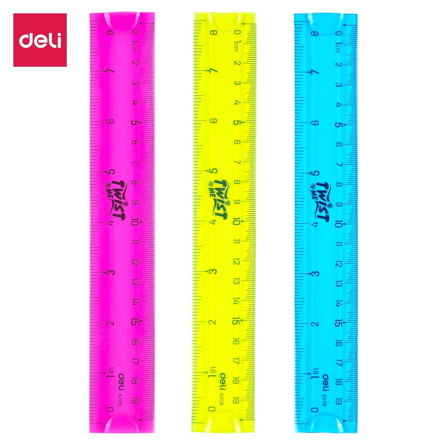 deli E6208 Ruler, 20CM, Assorted Colors - Image 4