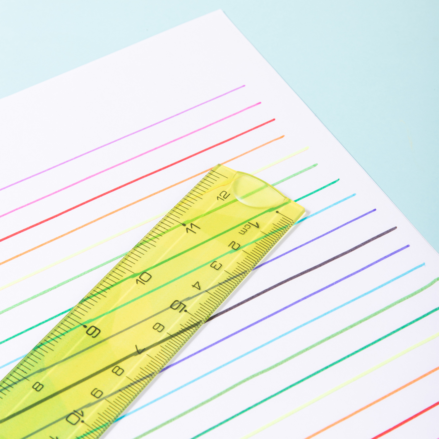 deli EH651 Ruler, 30 cm, 12 inch, Assorted Colors - Image 4