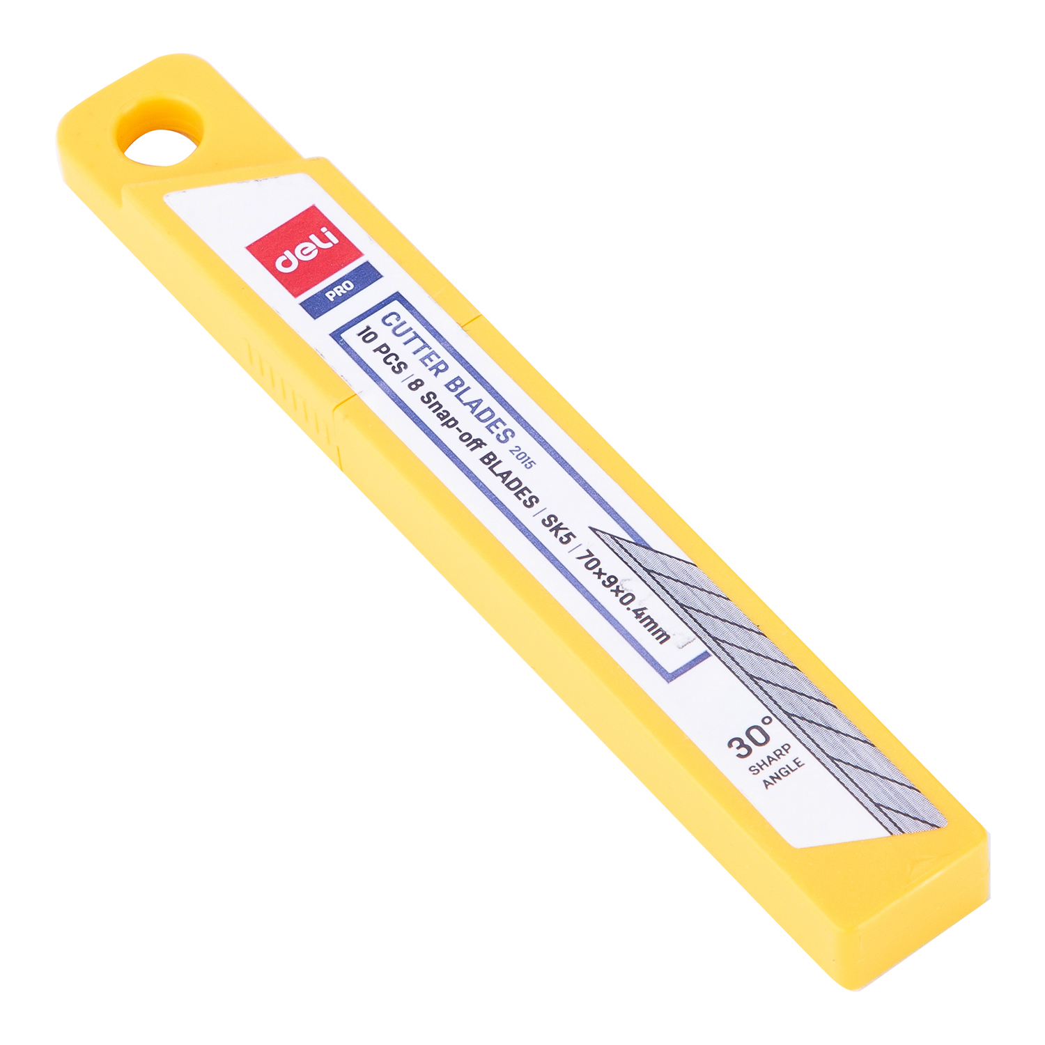 deli E2015 Cutter Blade, 8 snap-off blades, Silver - Image 4