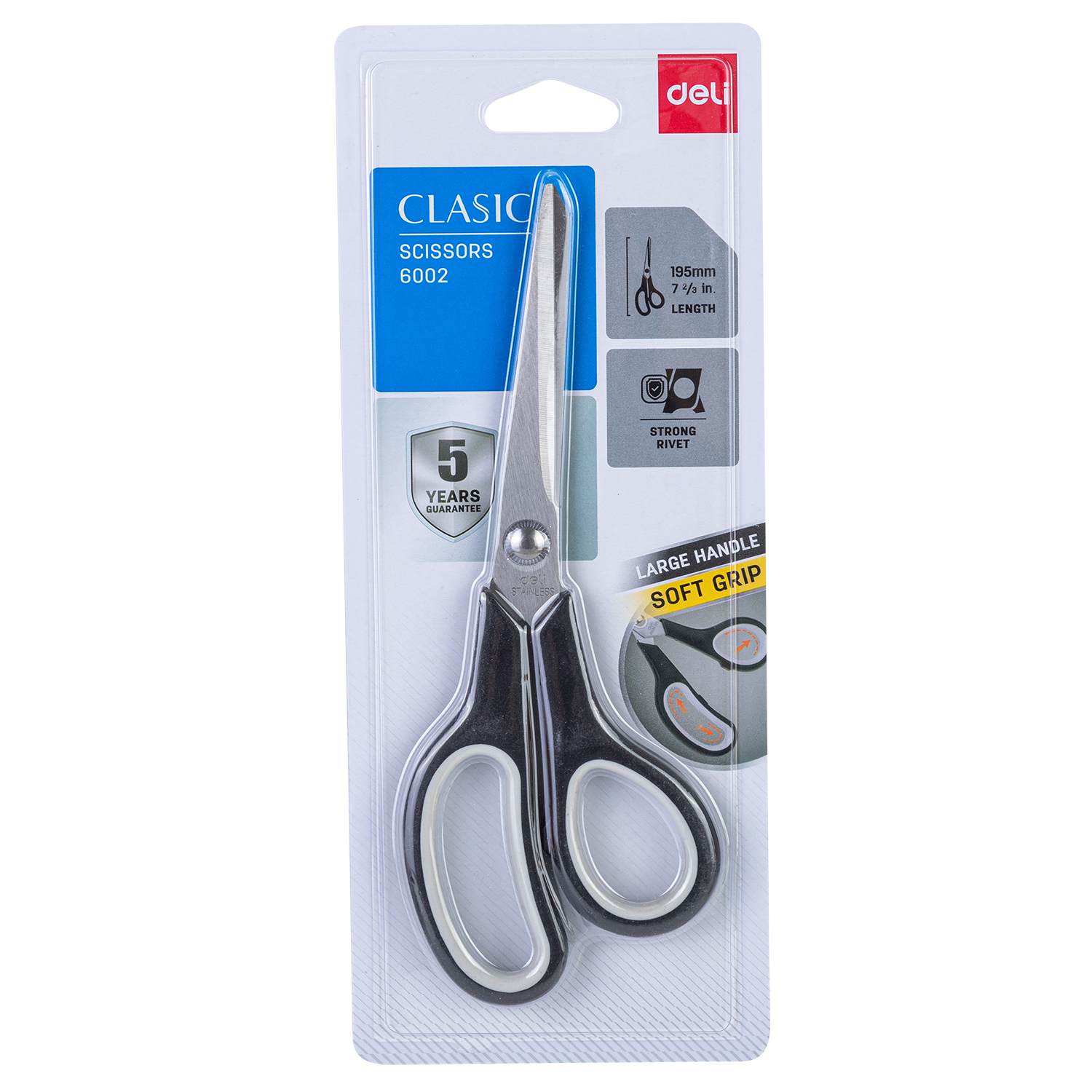 deli E6002 Scissors, 195mm, Assorted Colors - Image 4