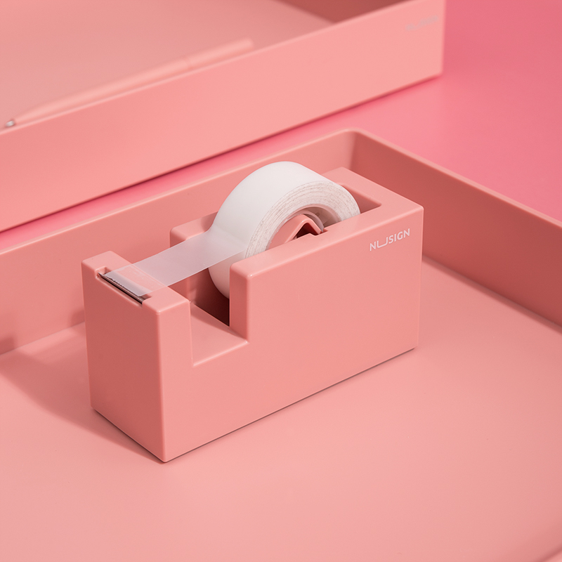 deli NS121 Nusign Tape Dispenser, Light Red - Image 4